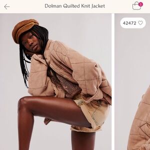 Free people dolman quilted jacket